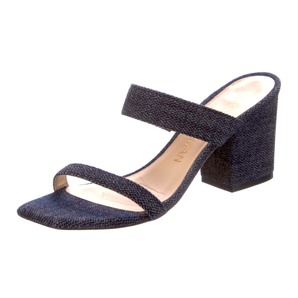 Stuart Weitzman | Denim Block Sandal Slide - image 1